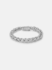 8MM S925 Moissanite Twisted Link Bracelet