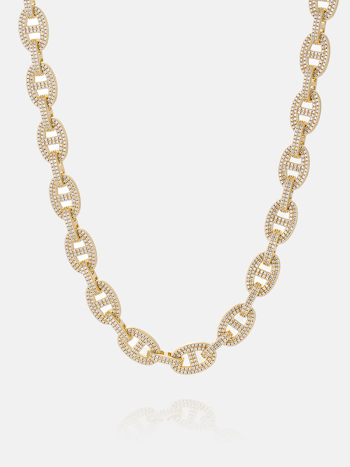 8MM S925 Moissanite G-Link Chain