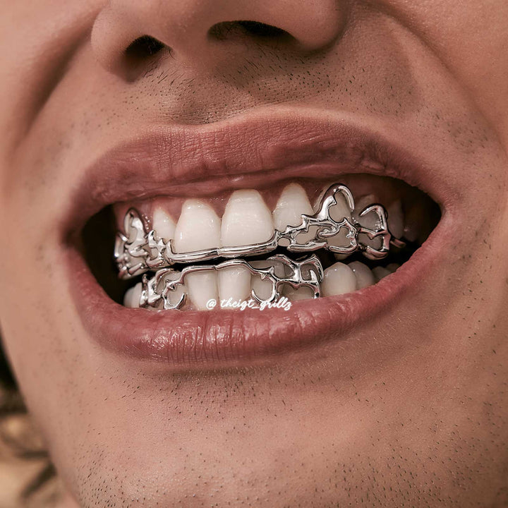 8 Top 6 Bottom Tribal Grillz