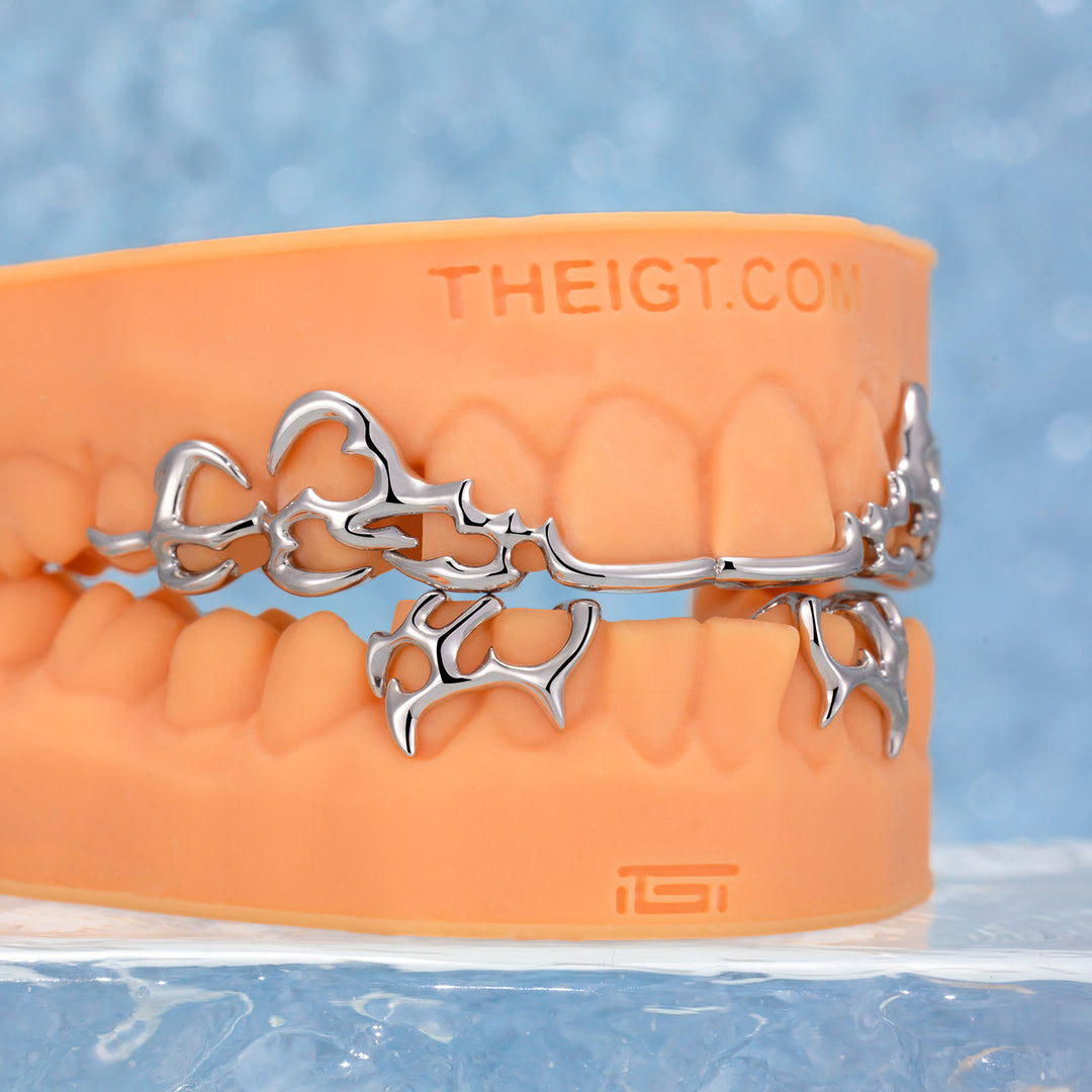 8 Top 6 Bottom Tribal Grillz