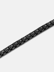 5MM Full Iced Black Moissanite Tennis Chain Or Bracelet