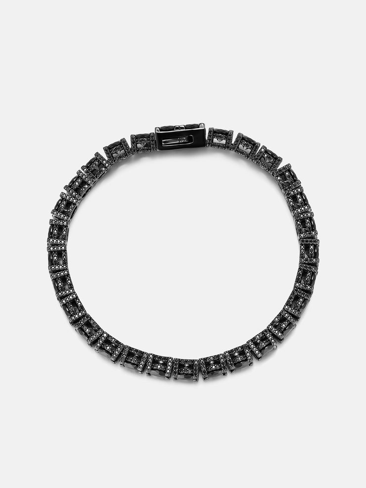 5MM Full Iced Black Moissanite Tennis Chain Or Bracelet