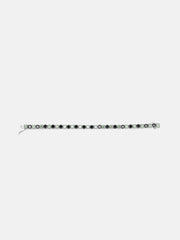 Blue & Black Moissanite Tennis Bracelet