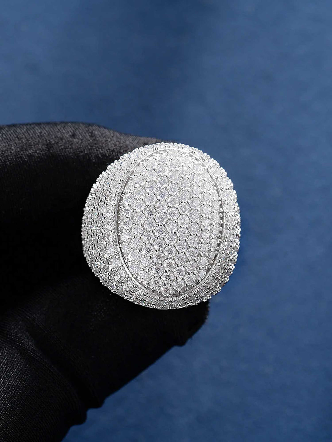 S925 Moissanite Large Oval Ring
