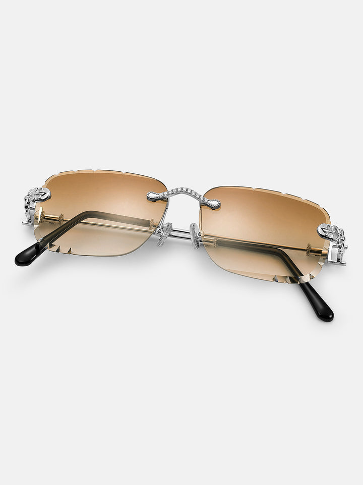Catholic Cross Moissanite Sunglasses