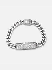 8mm Miami ID Cuban Bracelet With Moissanite Clasp