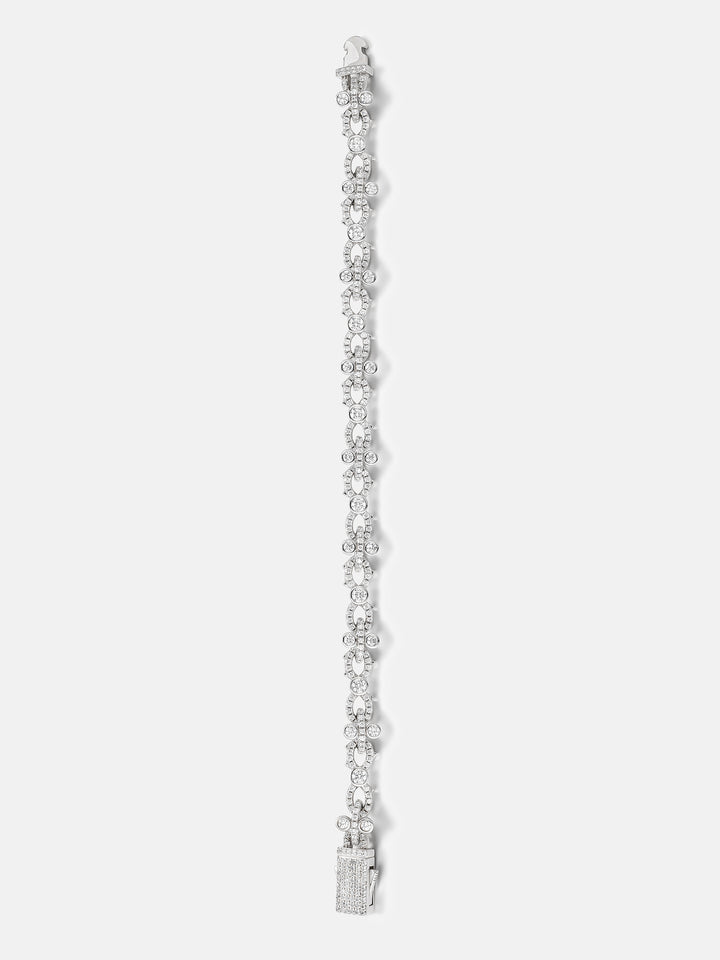 8mm Moissanite Infinity Vine Link Bracelet - ICEGIANT