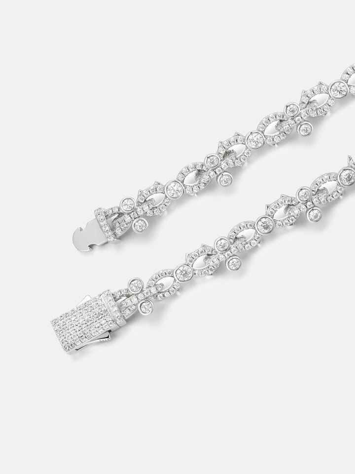 8mm Moissanite Infinity Vine Link Bracelet - ICEGIANT
