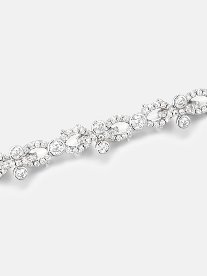 8mm Moissanite Infinity Vine Link Bracelet - ICEGIANT