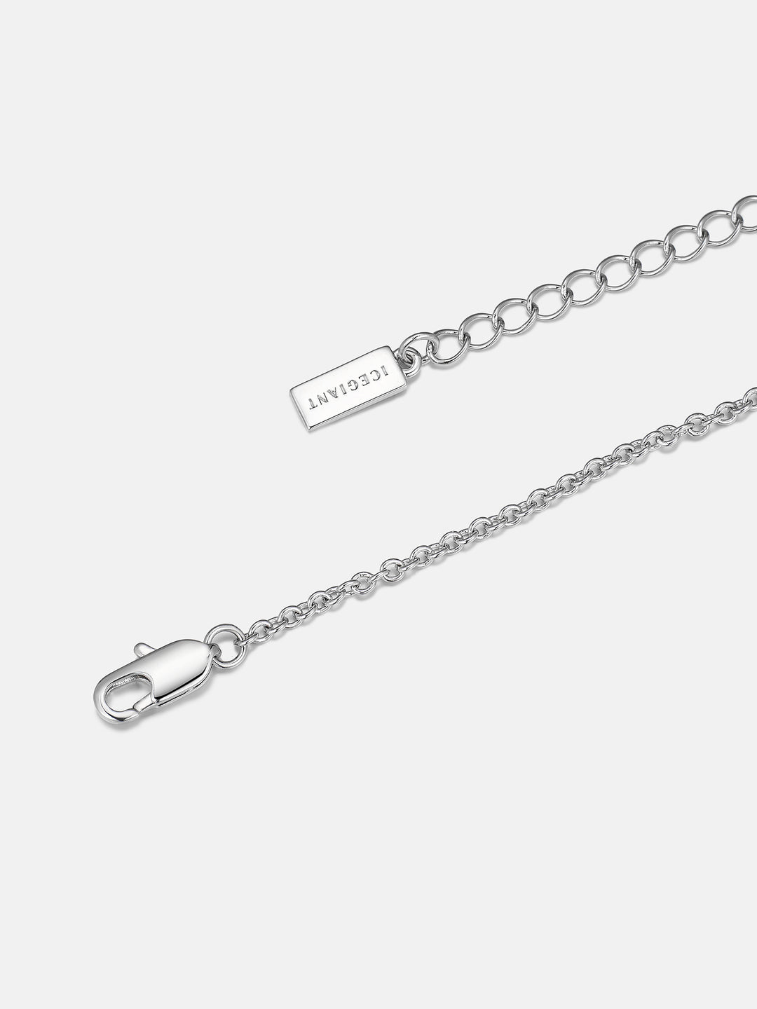 8mm Pink Heart & Cross Solitaire Moissanite Necklace