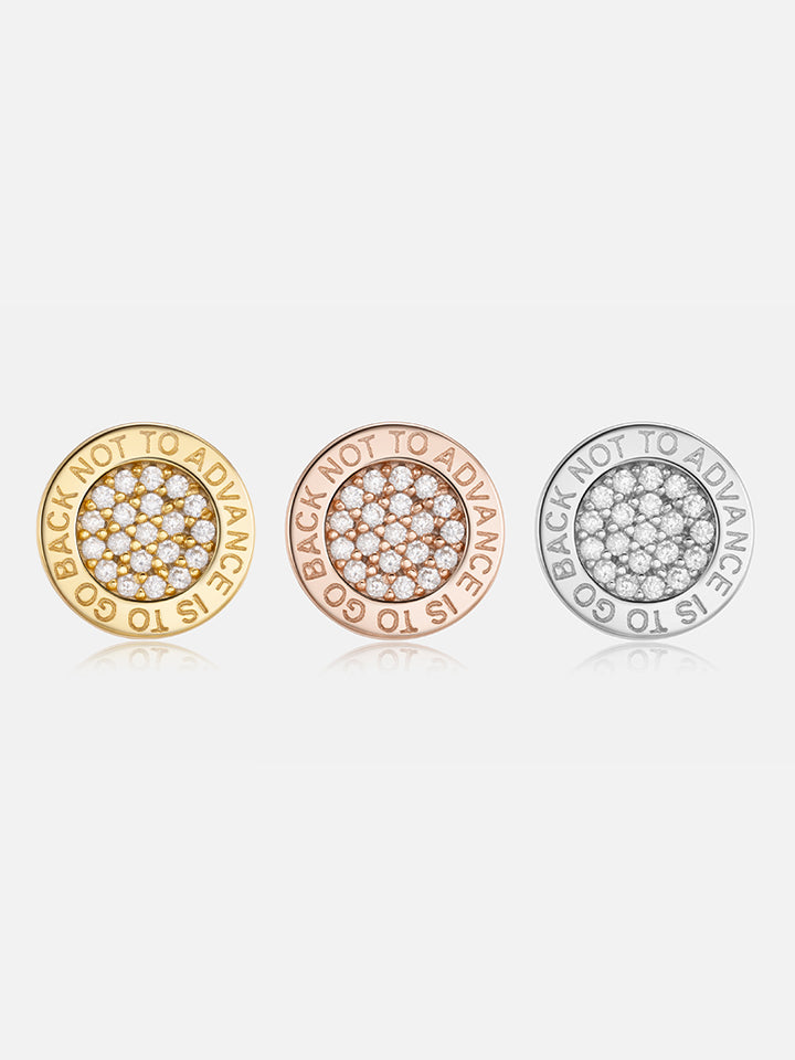 8mm S925 Round Moissanite Stud Earrings