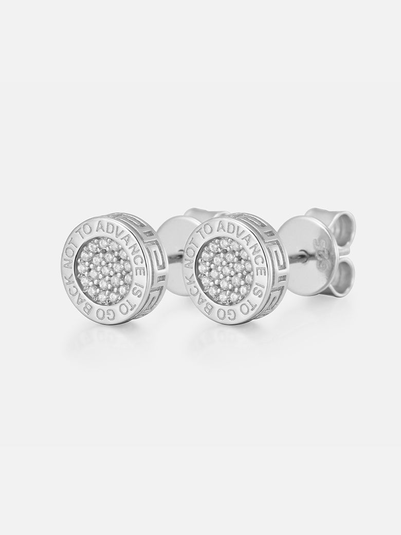 8mm S925 Round Moissanite Stud Earrings