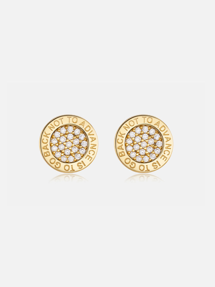 8mm S925 Round Moissanite Stud Earrings