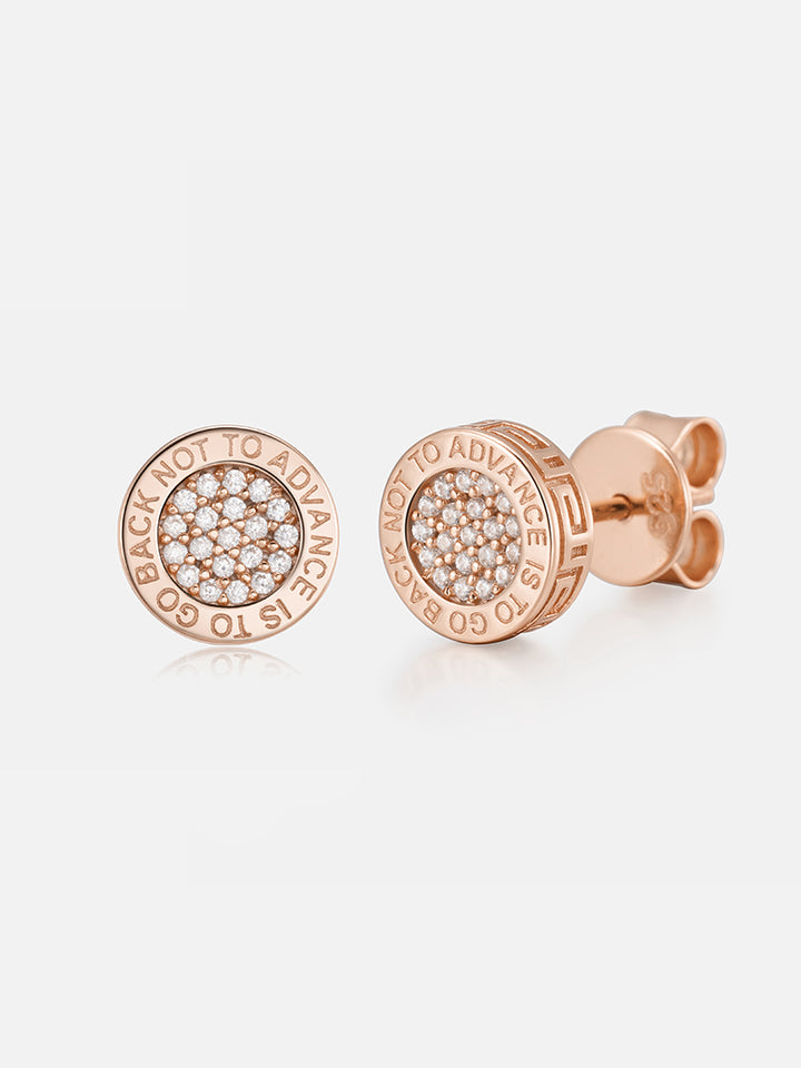 8mm S925 Round Moissanite Stud Earrings