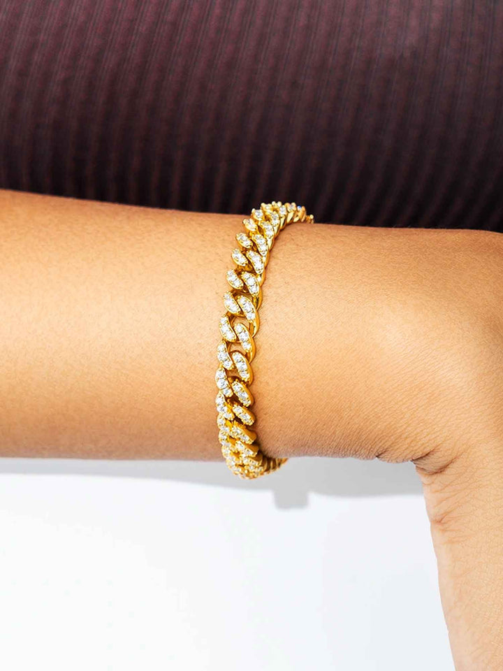 S925 Moissanite Cuban Chain or Bracelet