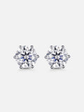 4CT Round Cut Moissanite Earrings-8CT Total