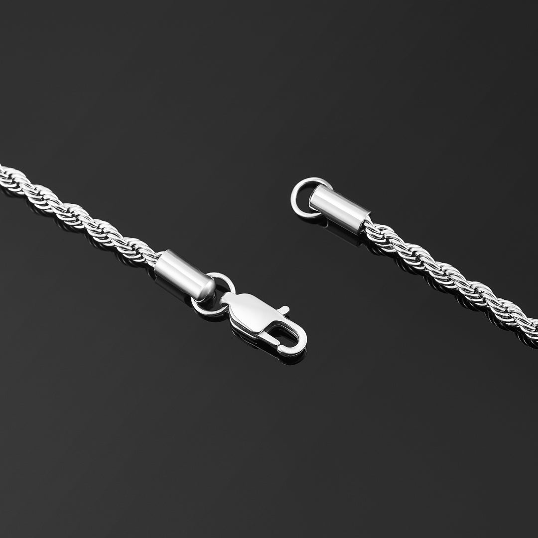 925 Sterling Silver 2.3mm Rope Chain