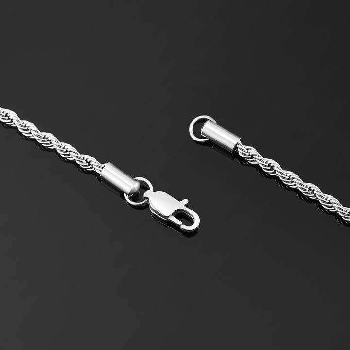 925 Sterling Silver 2.3mm Rope Chain