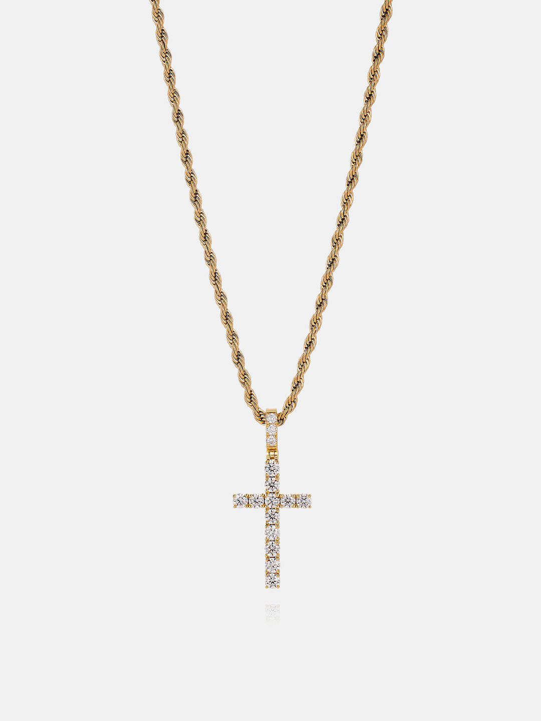 S925 Moissanite Cross Pendant 2.1ct