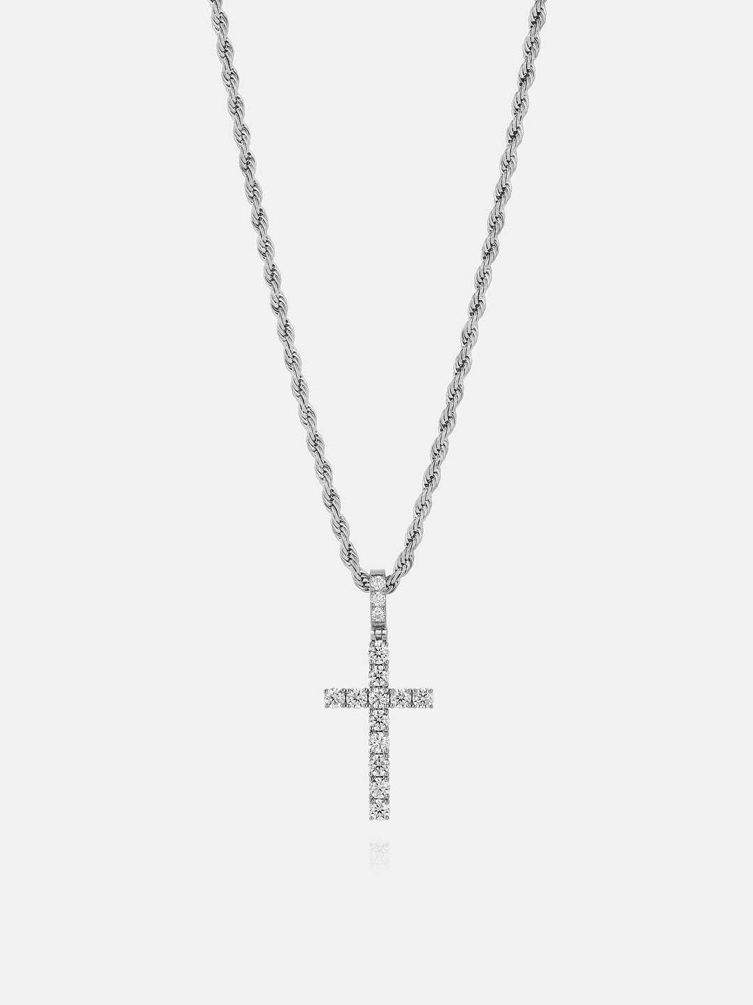 S925 Moissanite Cross Pendant 2.1ct