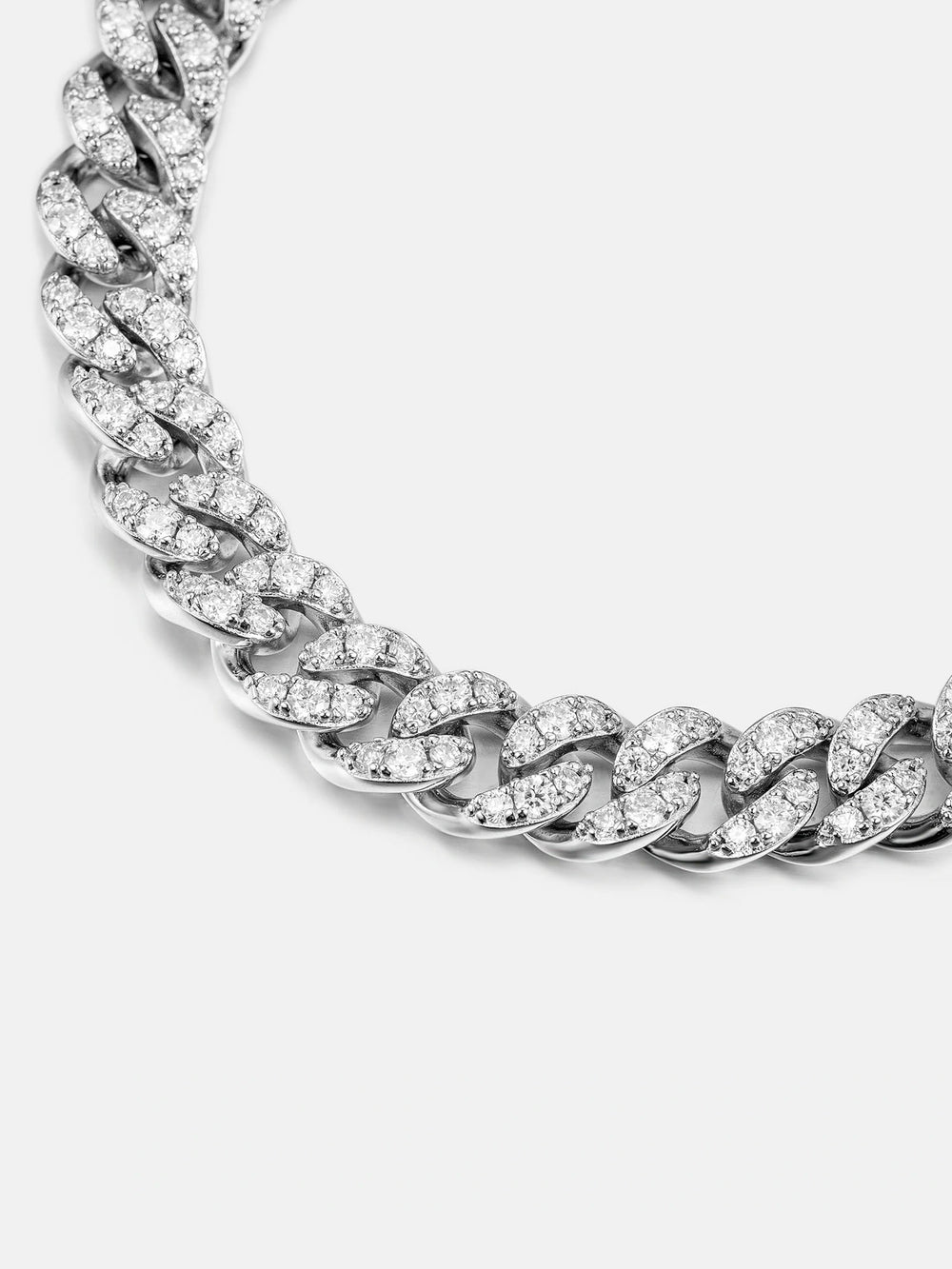 925 Sterling Silver Moissanite Cuban Bracelet