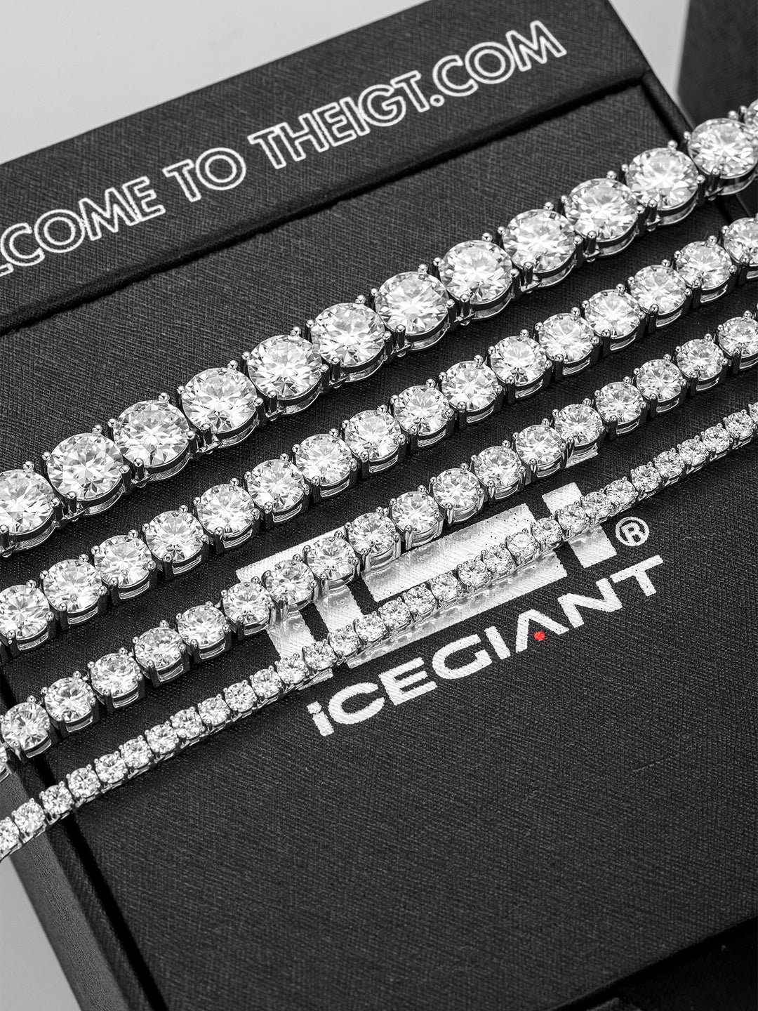 925 Sterling Silver Moissanite Tennis Chain