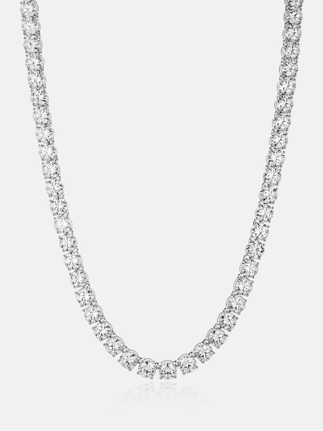 925 Sterling Silver Moissanite Tennis Chain