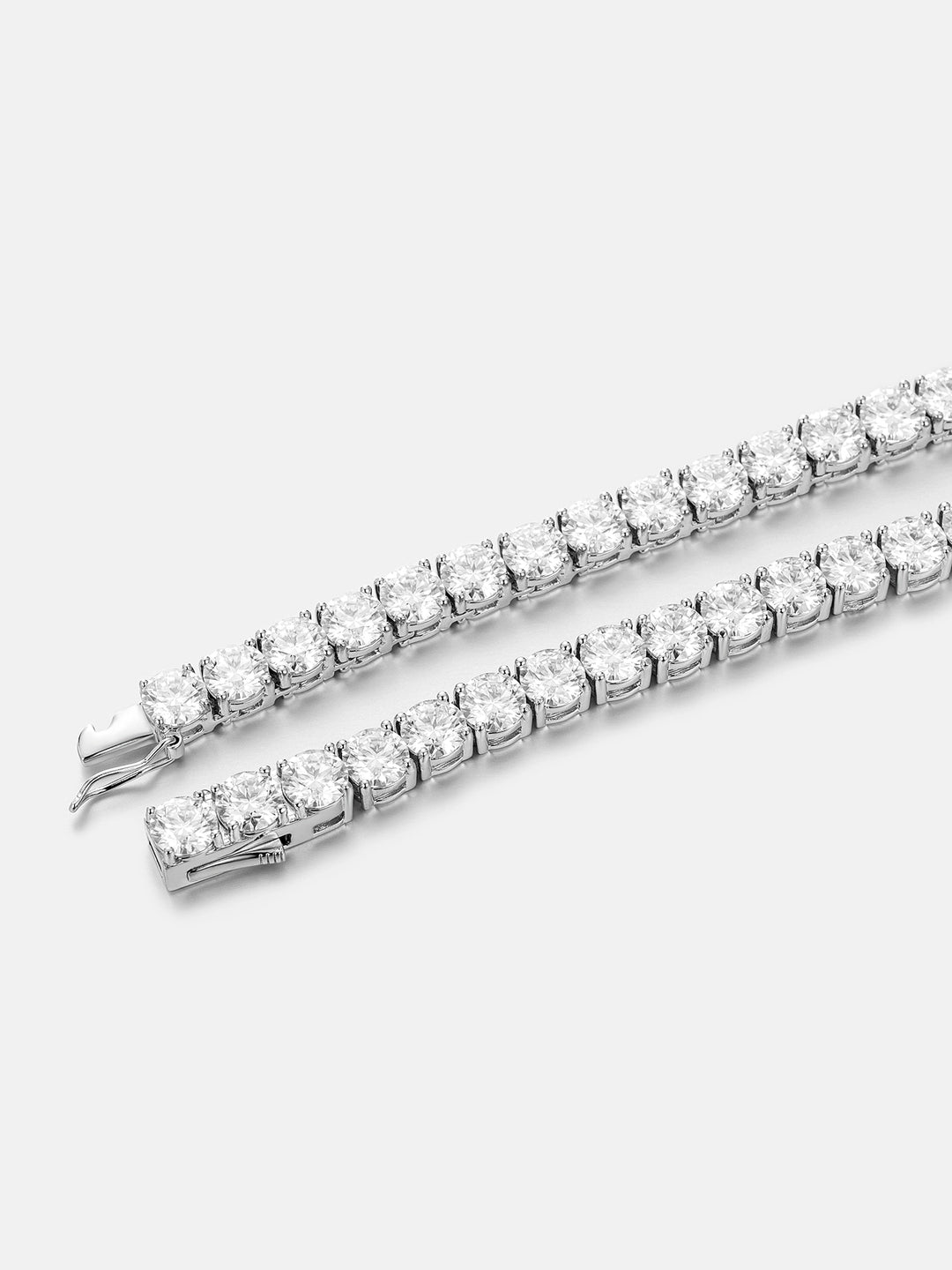 925 Sterling Silver Moissanite Tennis Chain