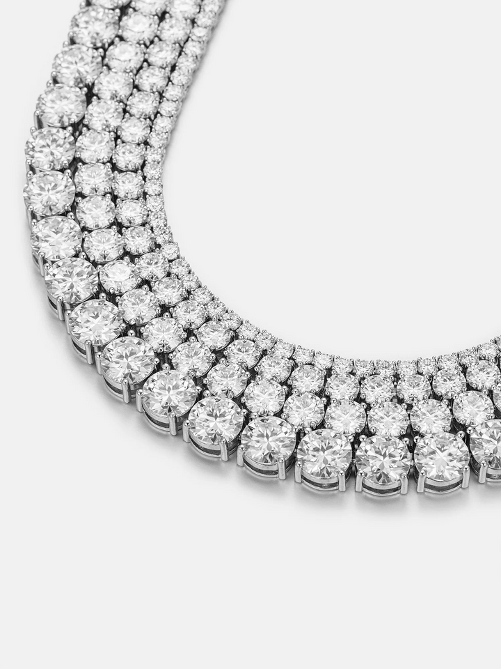 925 Sterling Silver Moissanite Tennis Chain