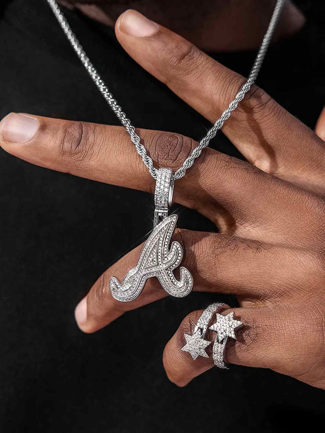 Custom Made A Moissanite Pendant