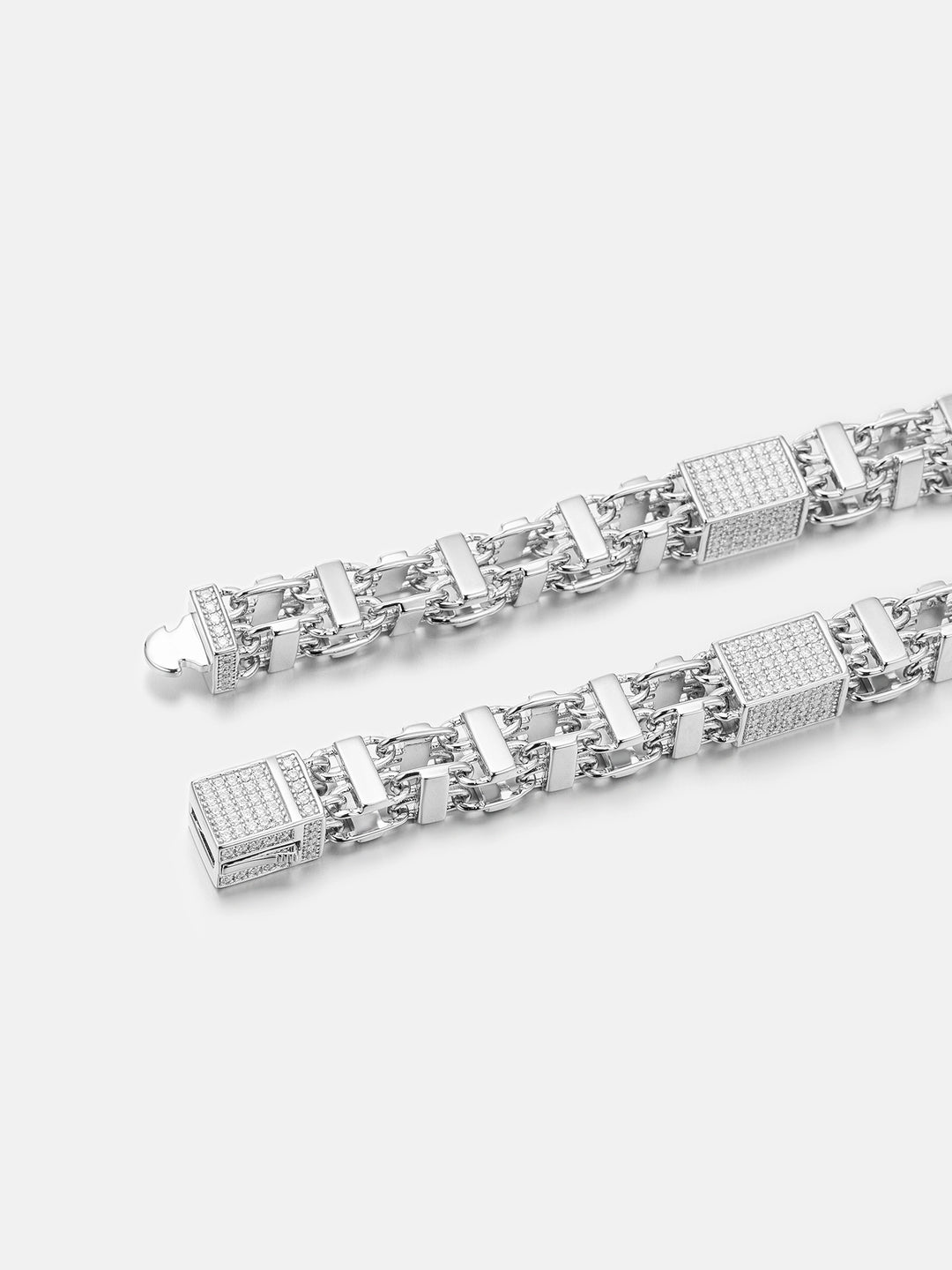 Made to Order 9mm Moissanite Italian Cage Style Chain
