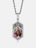 "ALWAYS" Moissanite Photo Pendant with Praying Hands