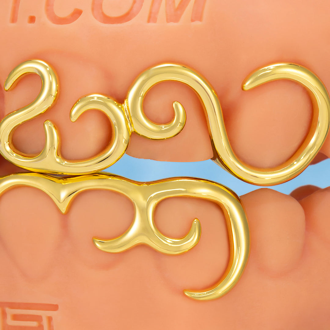 Abstract Symmetrical Line Grillz