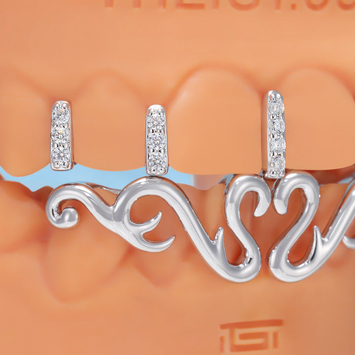 Abstract Symmetrical Line Grillz