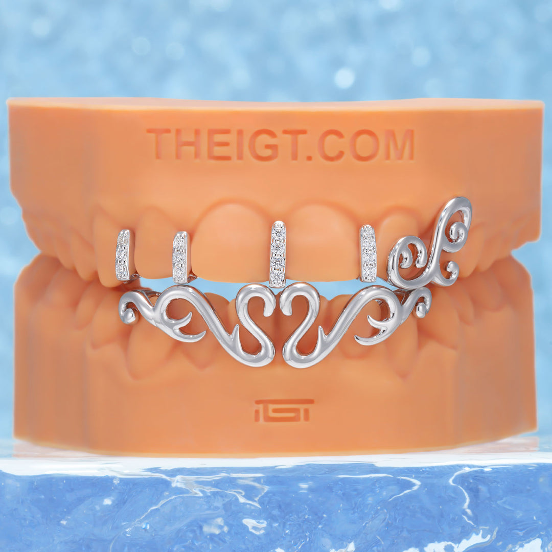 Abstract Symmetrical Line Grillz