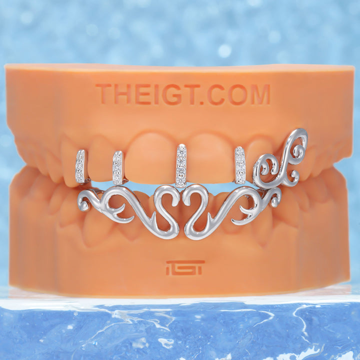 Abstract Symmetrical Line Grillz