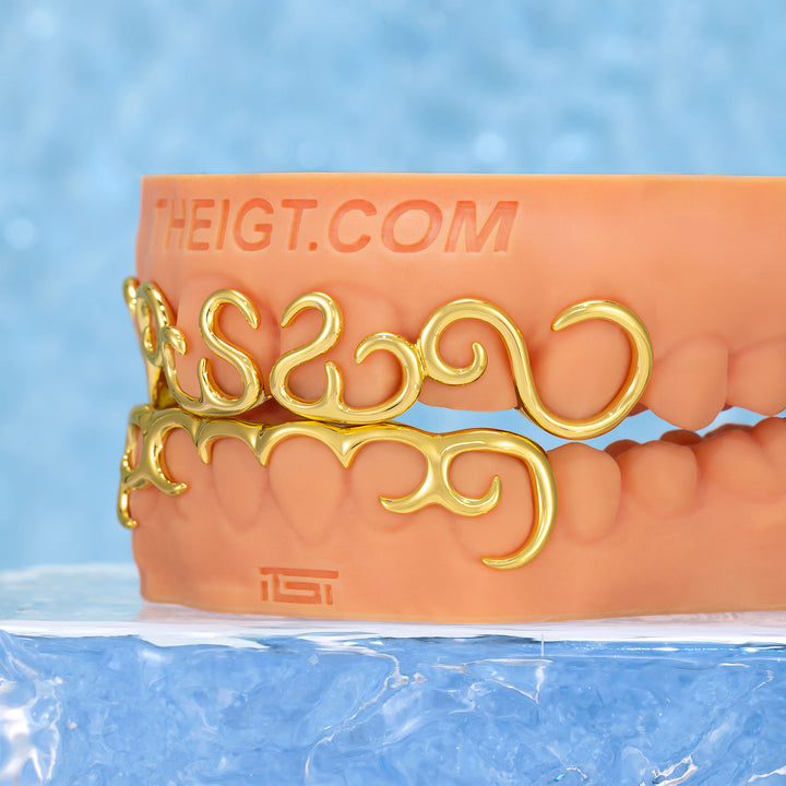 Abstract Symmetrical Line Grillz