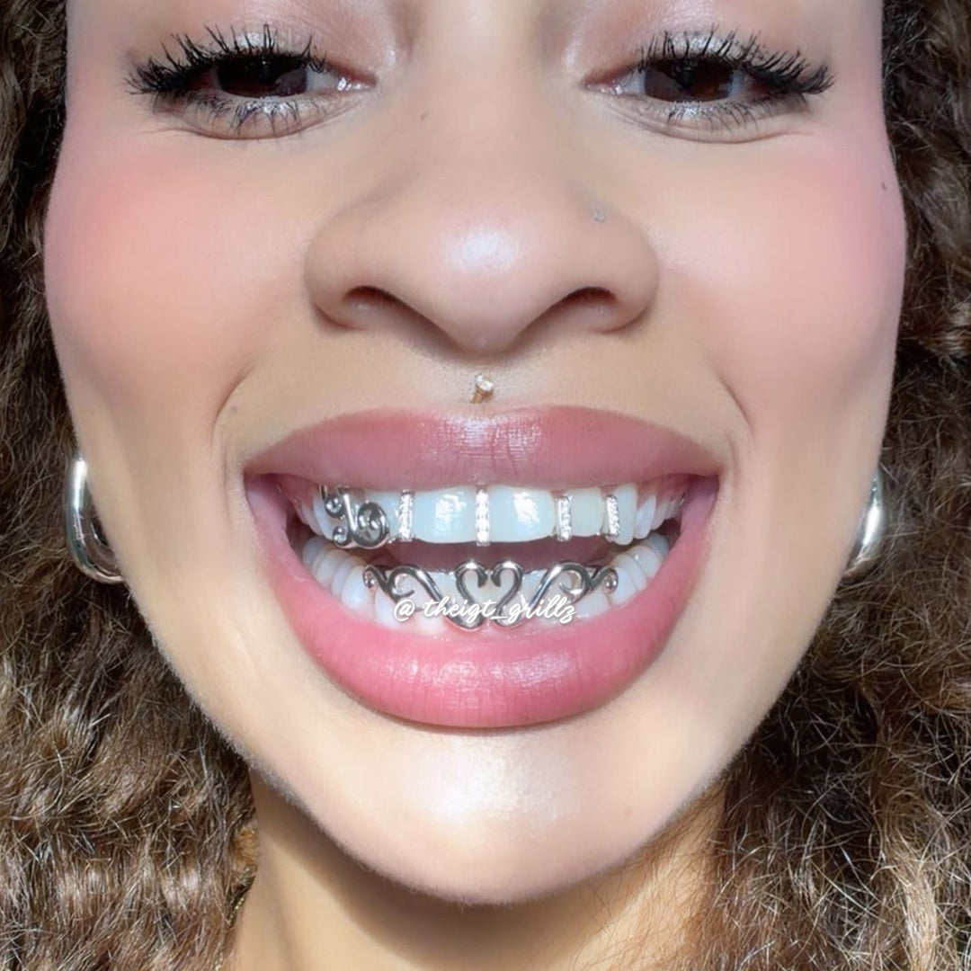 Abstract Symmetrical Line Grillz