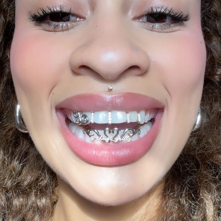 Abstract Symmetrical Line Grillz