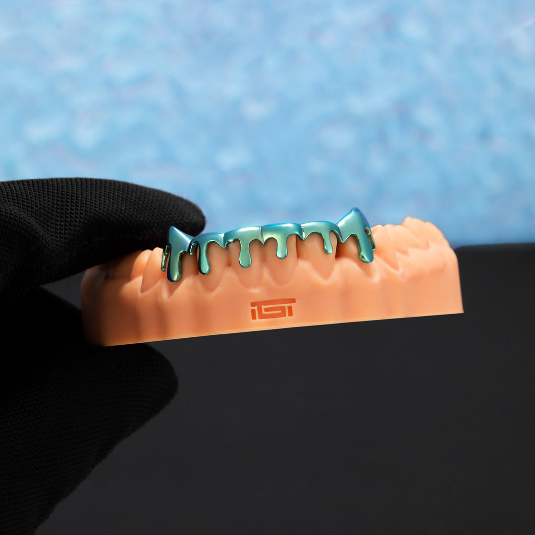 Acid Drip Neon Green Slime Grillz