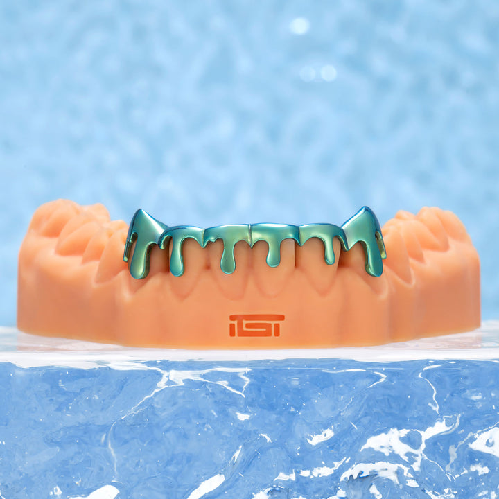 Acid Drip Neon Green Slime Grillz