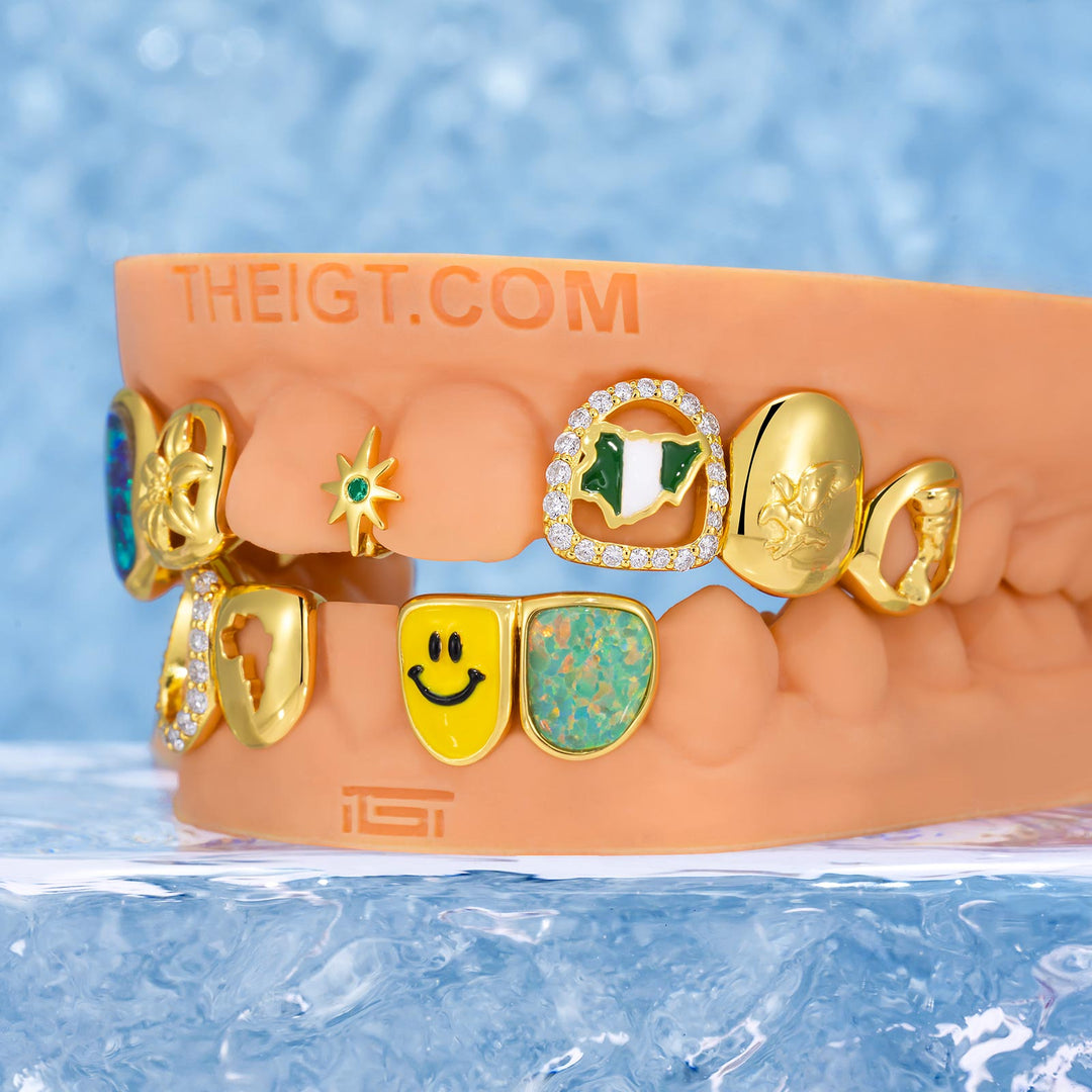 African Eagle Opal Grillz