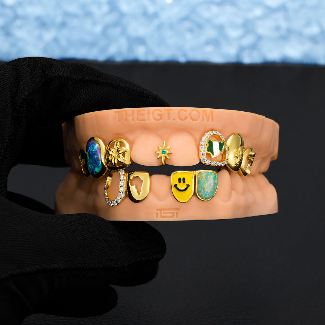 African Eagle Opal Grillz