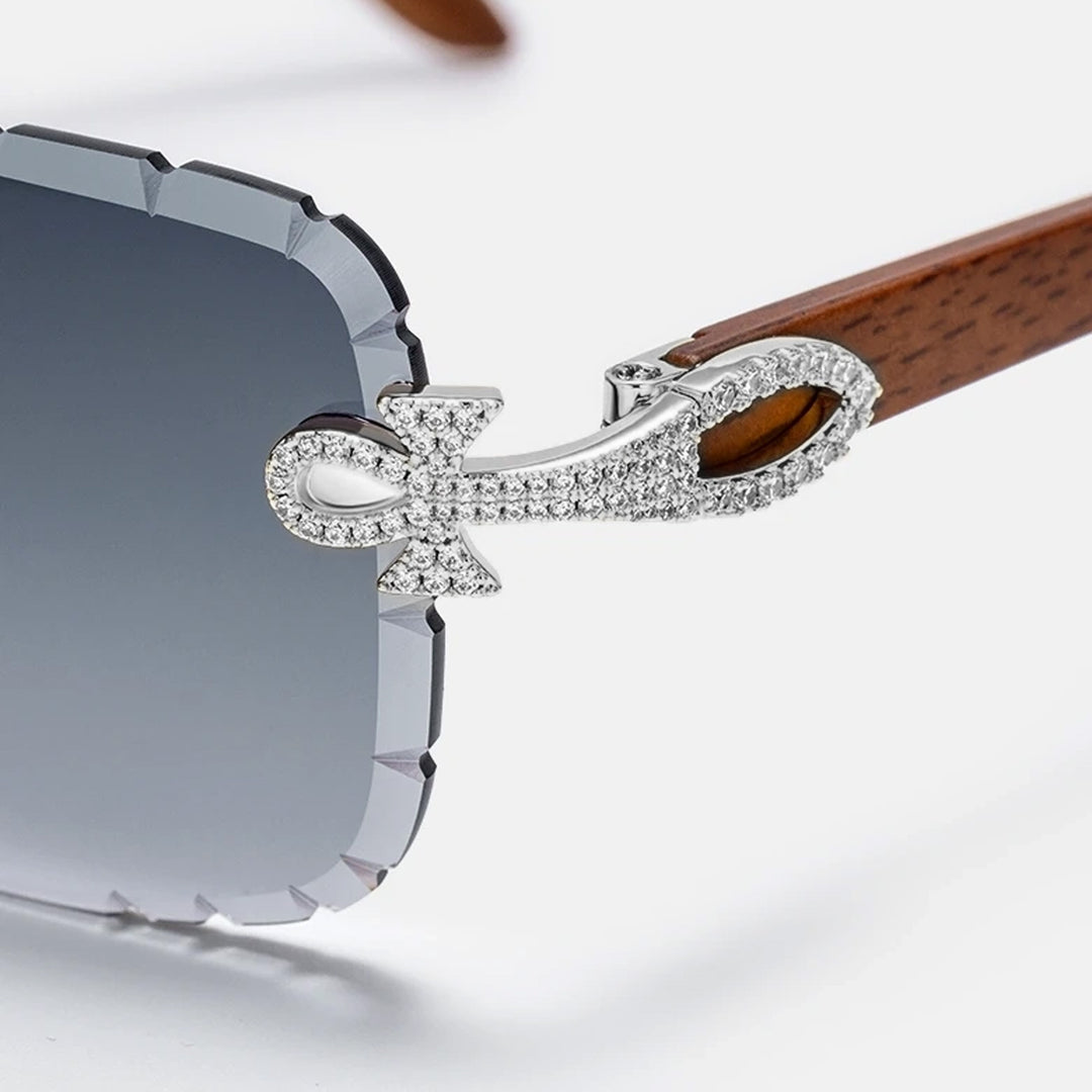 Anka Moissanite Sunglasses In White Gold