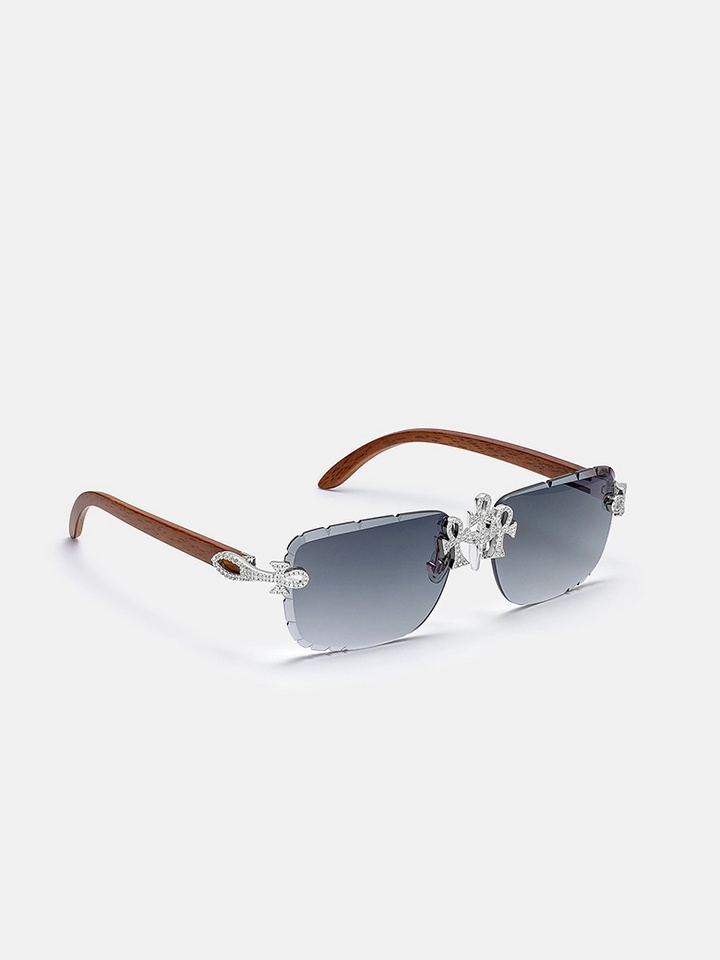 Anka Moissanite Sunglasses In White Gold