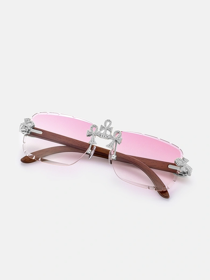 Anka Moissanite Sunglasses In White Gold