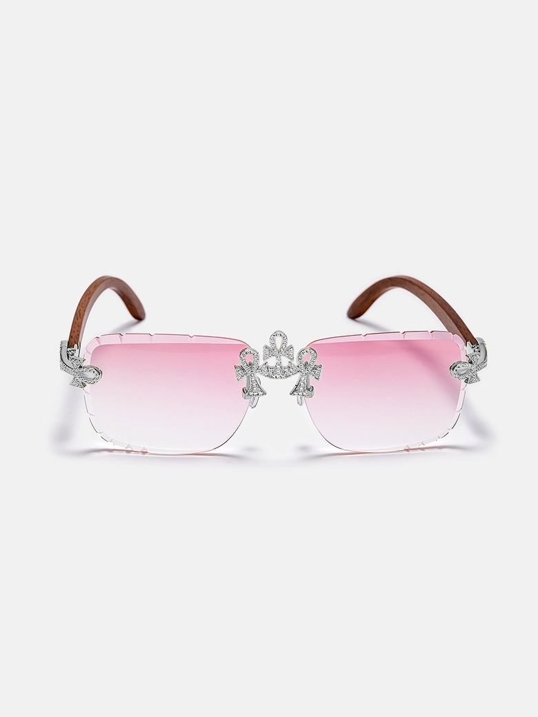Anka Moissanite Sunglasses In White Gold