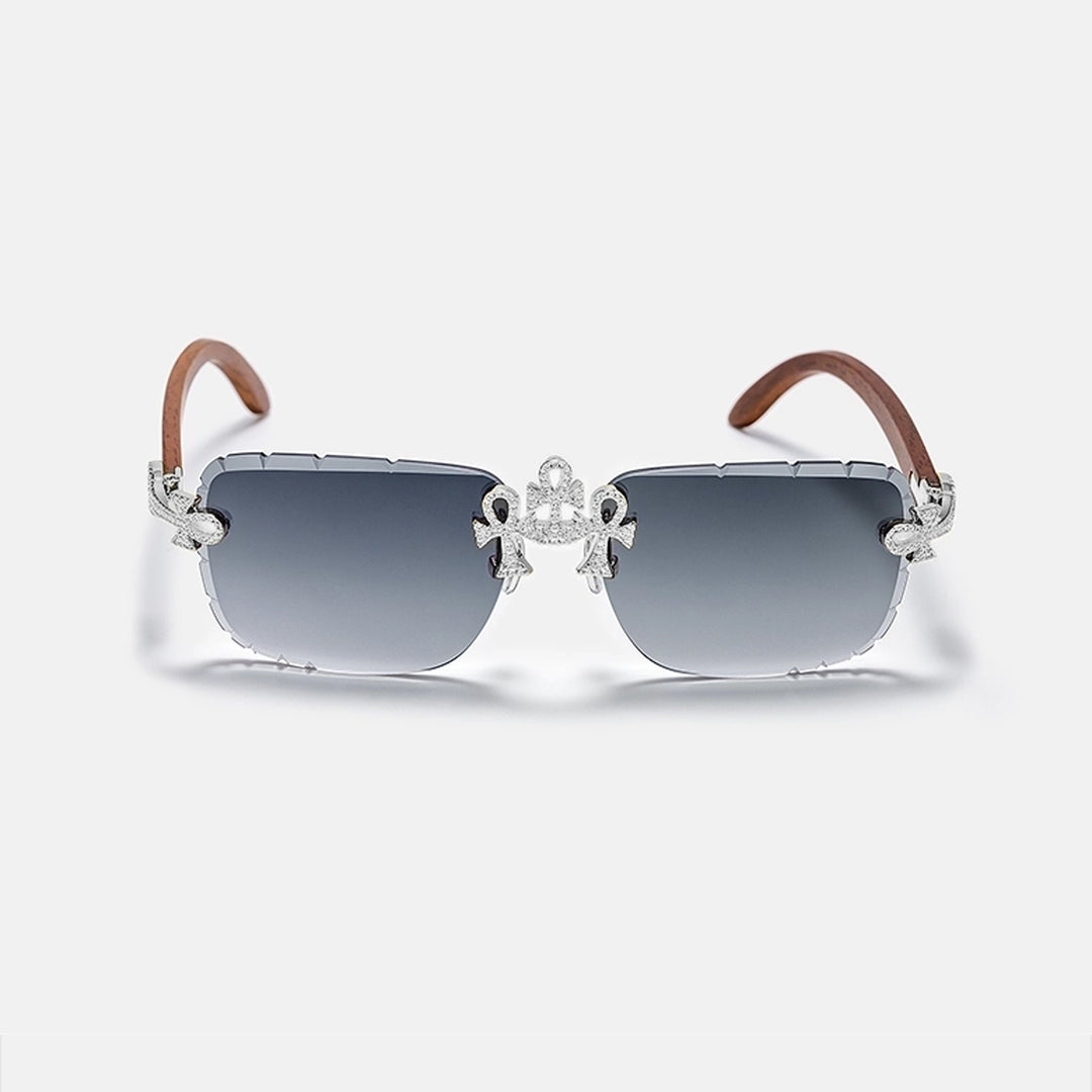 Anka Moissanite Sunglasses In White Gold