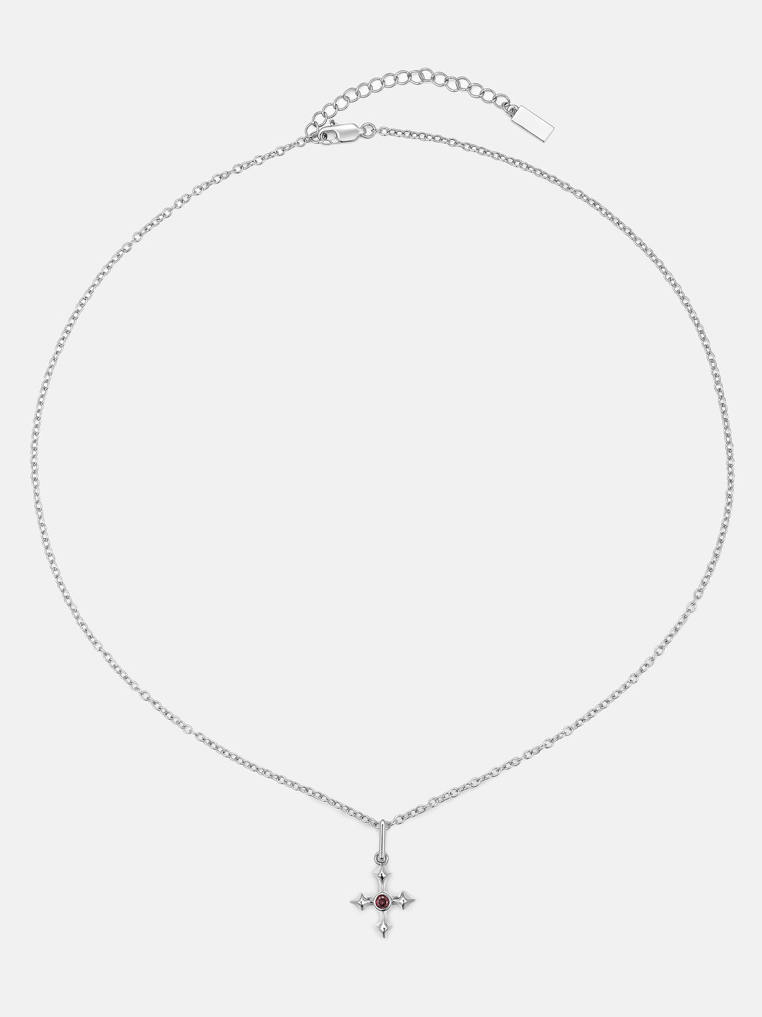 Arrow Cross Pendant With Birth Stone