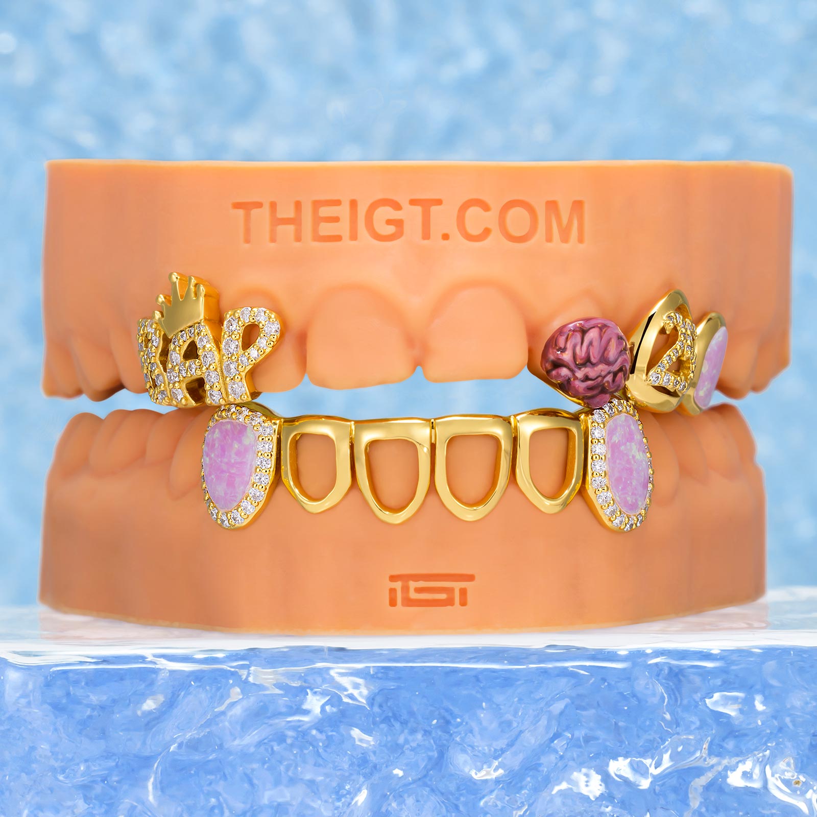 BAP Crown Brain Opal Grillz – ICEGIANT